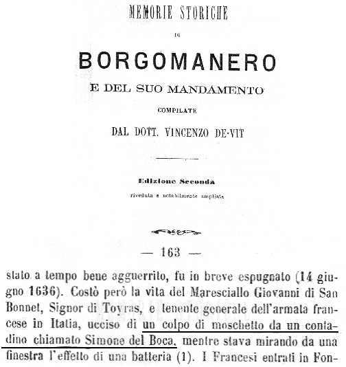 références de Borgomanero