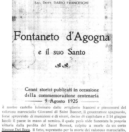 références de Fontaneto d'agogna