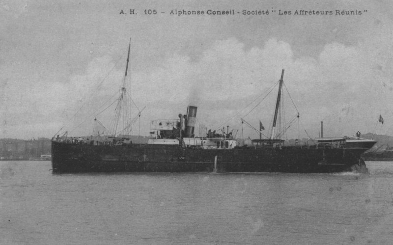 l'alphonse conseil sera coule d'une torpille par le U-48 (kpl berndt buss).