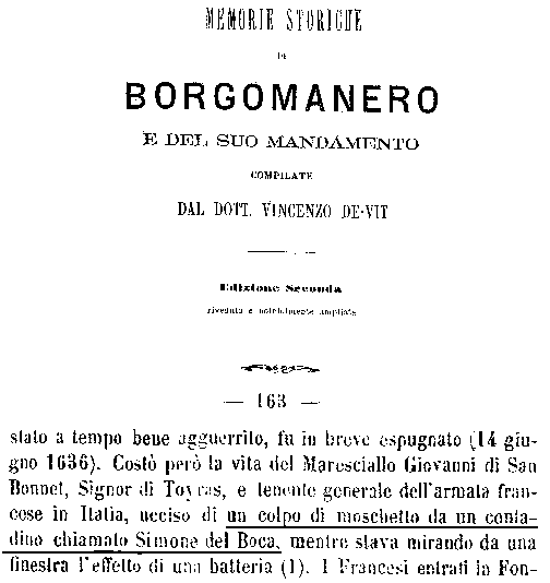 références de Borgomanero