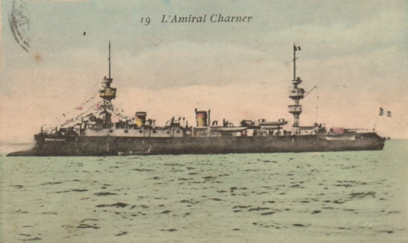 Le croiseur cuirassé Amiral Charner.