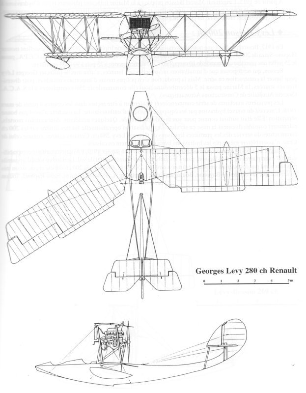 Voilure d'un Georges LEVY 280 ch Renault HB2.