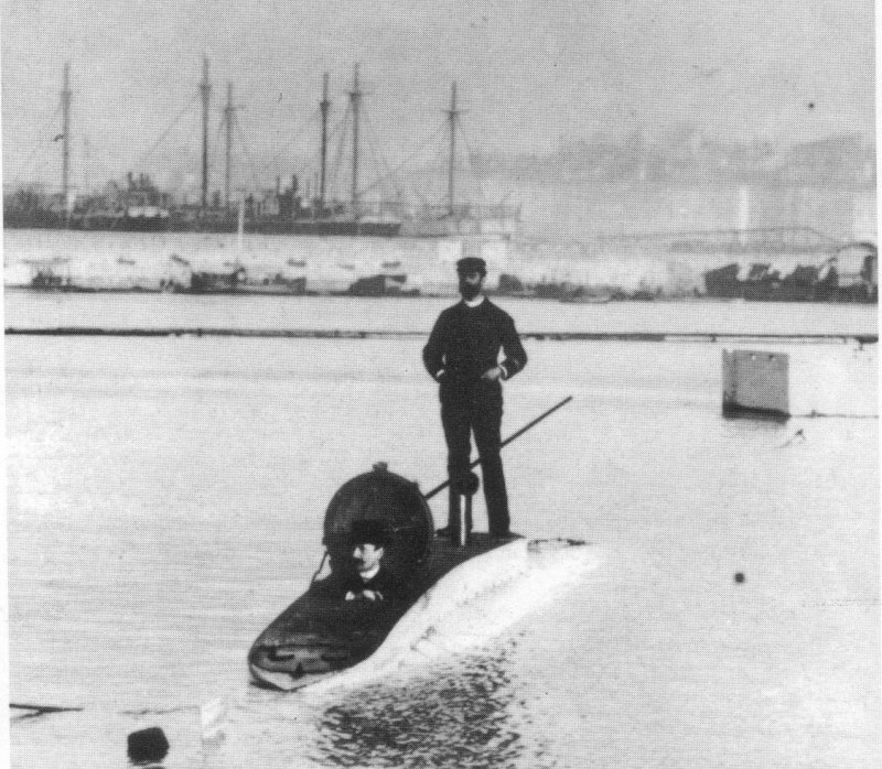 le sous-marin gymnote aux essais