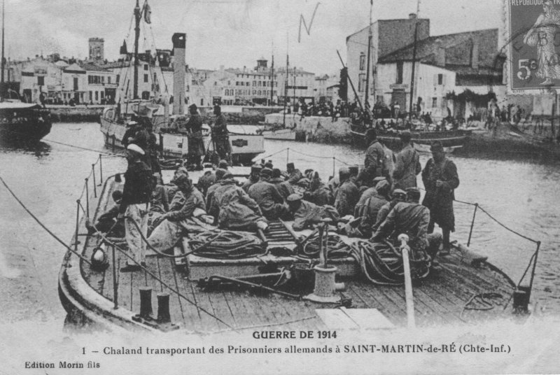 embarquement de prisonniers pour st martin de ré.