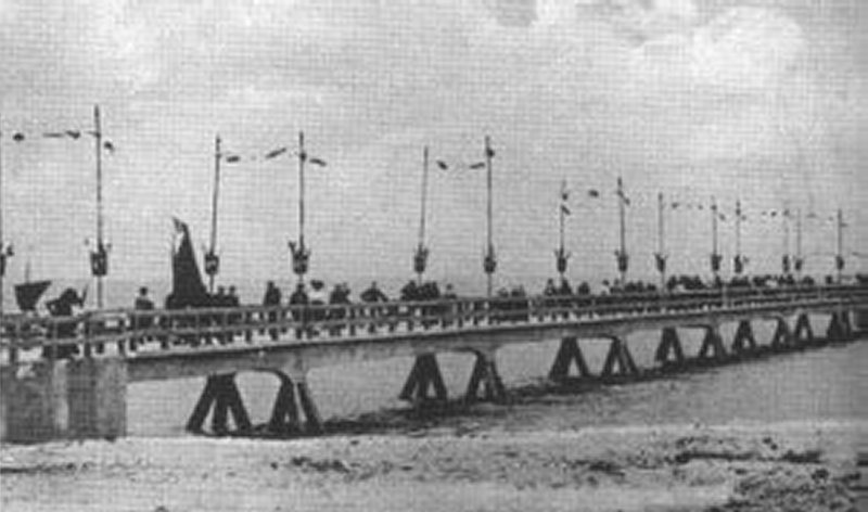 inauguration de l'appontement de sablanceaux en 1905.