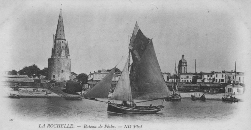 la tour de la lanterne à la rochelle.