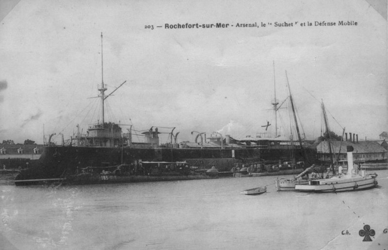 le croiseur suchet à rochefort sur mer.